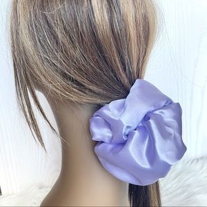 Lilac Jumbo Satin Hair Scrunchie, Formal Hair Accessories, XL Scrunchies